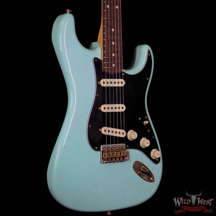 Fender Custom Shop Masterbuilt Yuriy Shishkov 1962 Stratocaster Brazilian Rosewood Journeyman Surf Green - Image 4