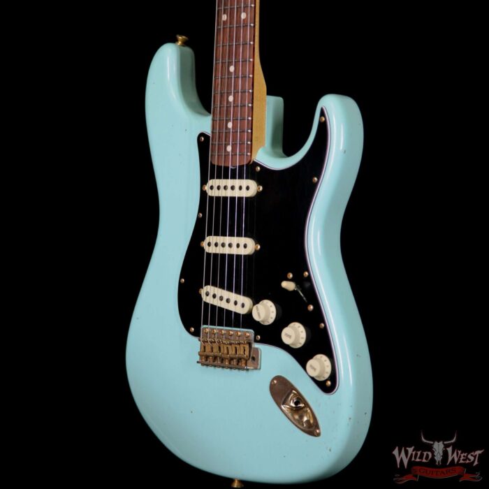 Fender Custom Shop Masterbuilt Yuriy Shishkov 1962 Stratocaster Brazilian Rosewood Journeyman Surf Green - Image 2