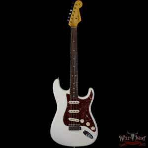 Fender Custom Shop Yuriy Shishkov Masterbuilt 1963 Stratocaster Journeyman Relic AAA Rosewood Fingerboard Aged Arctic White - Image 3
