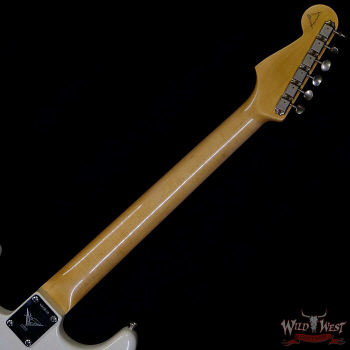 Fender Custom Shop Yuriy Shishkov Masterbuilt 1963 Stratocaster Journeyman Relic AAA Rosewood Fingerboard Aged Arctic White - Image 5