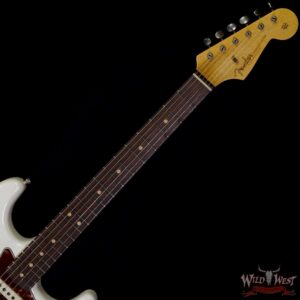 Fender Custom Shop Yuriy Shishkov Masterbuilt 1963 Stratocaster Journeyman Relic AAA Rosewood Fingerboard Aged Arctic White - Image 4