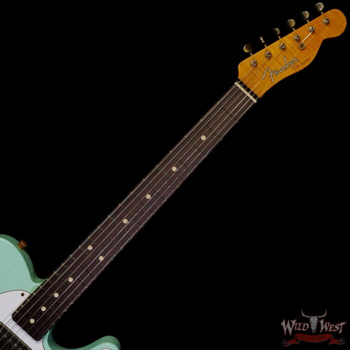 Fender Custom Shop Yuriy Shishkov Masterbuilt 1963 Telecaster HS Josefina Hand-Wound Pickup Journeyman Relic Surf Green - Image 4
