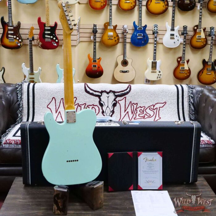 Fender Custom Shop Yuriy Shishkov Masterbuilt 1963 Telecaster HS Josefina Hand-Wound Pickup Journeyman Relic Surf Green - Image 9