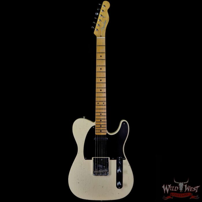 Fender Custom Shop Yuriy Shishkov Masterbuilt 50’s Telecaster Josefina Hand-Wound Pickups Closet Classic Vintage White - Image 3