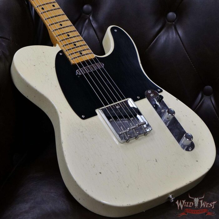 Fender Custom Shop Yuriy Shishkov Masterbuilt 50’s Telecaster Josefina Hand-Wound Pickups Closet Classic Vintage White - Image 8
