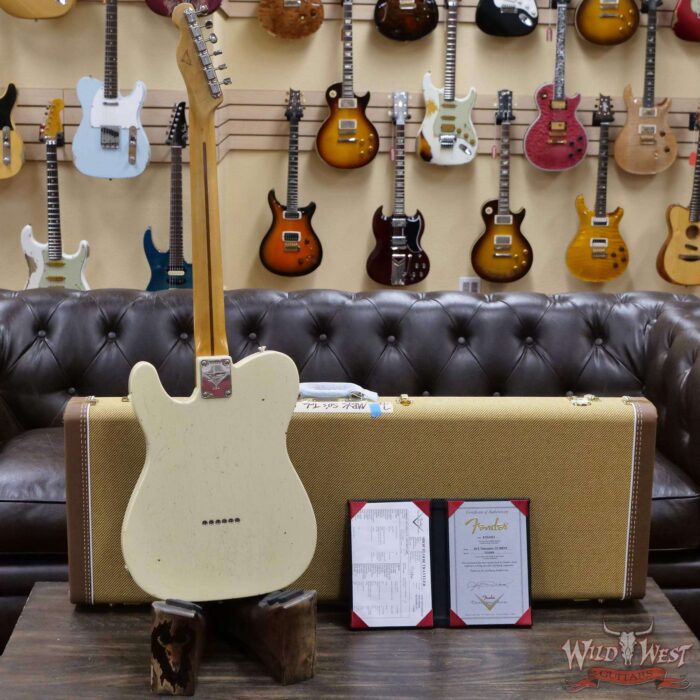 Fender Custom Shop Yuriy Shishkov Masterbuilt 50’s Telecaster Josefina Hand-Wound Pickups Closet Classic Vintage White - Image 9