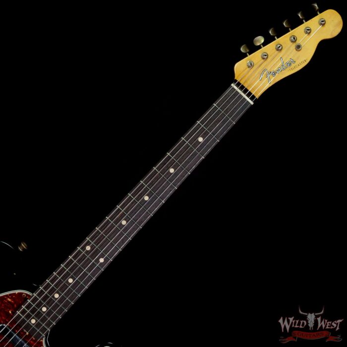 Fender Custom Shop Yuriy Shishkov Masterbuilt 60’s Telecaster Josefina Hand-Wound Pickups Bigsby B-5 Journeyman Relic Black - Image 4
