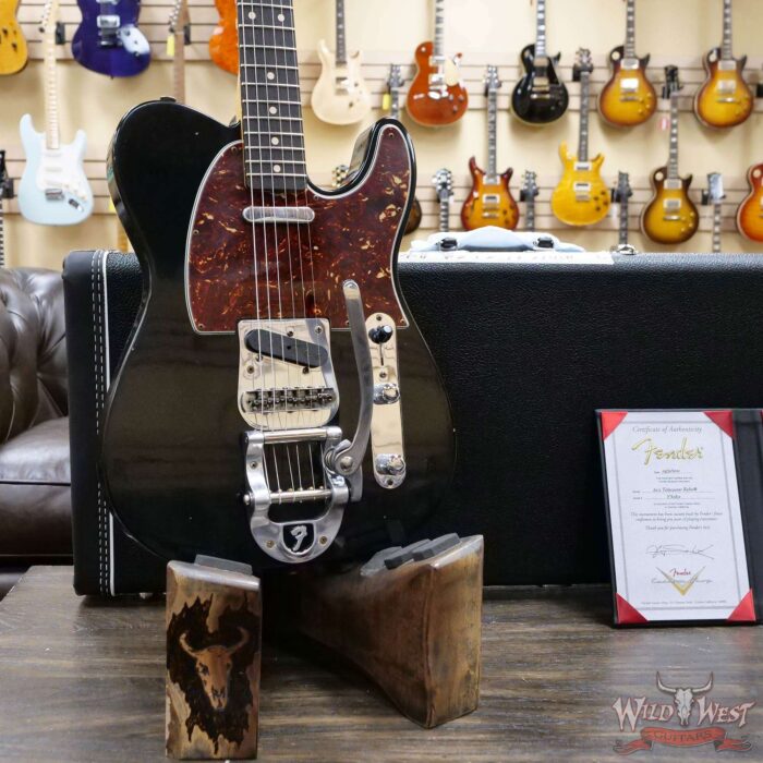 Fender Custom Shop Yuriy Shishkov Masterbuilt 60’s Telecaster Josefina Hand-Wound Pickups Bigsby B-5 Journeyman Relic Black - Image 8