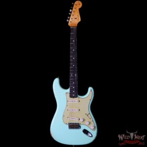 Fender Custom Shop Yuriy Shishkov Masterbuilt 1963 Stratocaster Relic Surf Green - Image 3