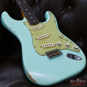 Fender Custom Shop Yuriy Shishkov Masterbuilt 1963 Stratocaster Relic Surf Green - Image 8