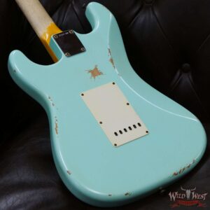 Fender Custom Shop Yuriy Shishkov Masterbuilt 1963 Stratocaster Relic Surf Green - Image 11