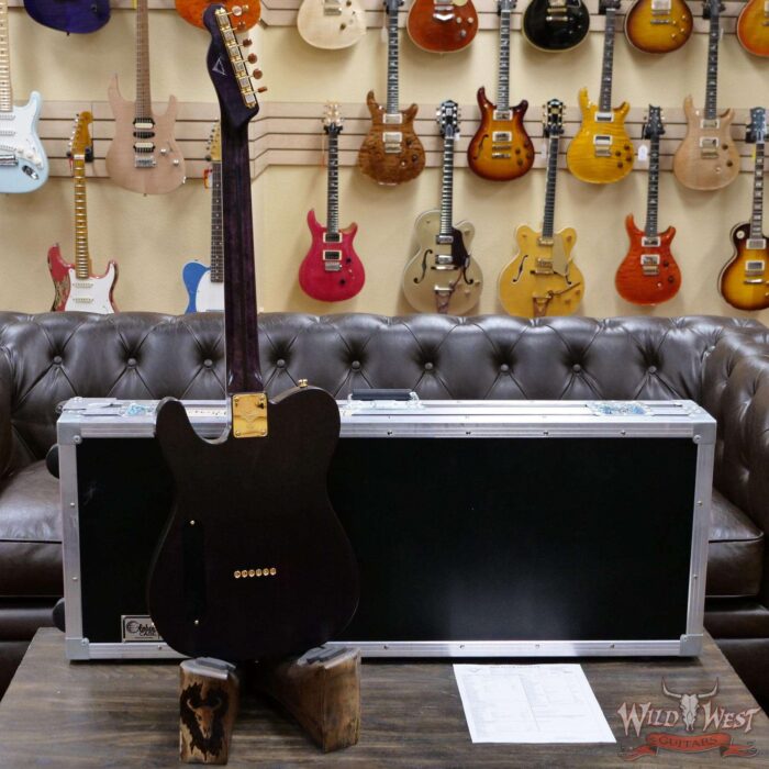 Fender Custom Shop Yuriy Shishkov Masterbuilt Prestige Leaves of Tears Telecaster NOS Josefina Hand-Wound Pickups Purple Sunburst - Image 9