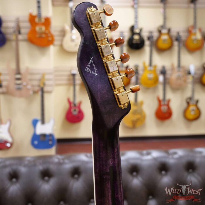 Fender Custom Shop Yuriy Shishkov Masterbuilt Prestige Leaves of Tears Telecaster NOS Josefina Hand-Wound Pickups Purple Sunburst - Image 10