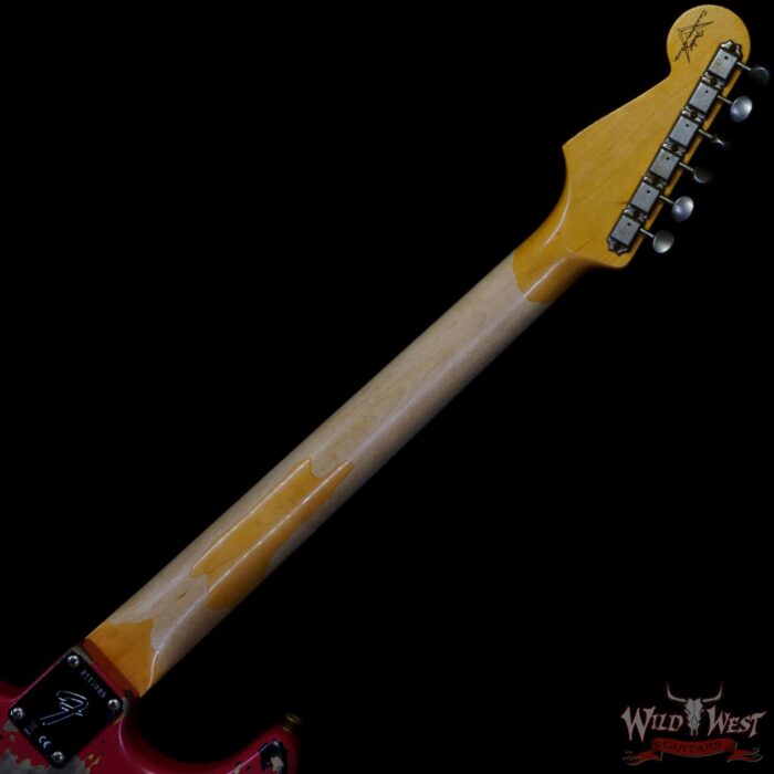 Fender Custom Shop Michael Landau Signature 1963 Stratocaster Rosewood Board Fiesta Red over 3-Color Sunburst - Image 5