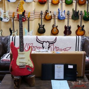 Fender Custom Shop Michael Landau Signature 1963 Stratocaster Rosewood Board Fiesta Red over 3-Color Sunburst - Image 6