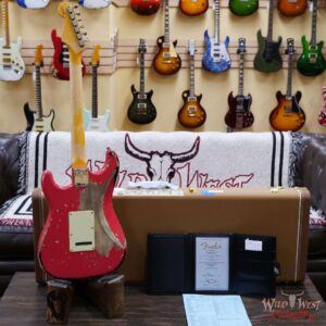 Fender Custom Shop Michael Landau Signature 1963 Stratocaster Rosewood Board Fiesta Red over 3-Color Sunburst - Image 9
