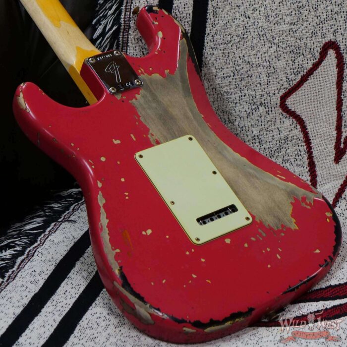 Fender Custom Shop Michael Landau Signature 1963 Stratocaster Rosewood Board Fiesta Red over 3-Color Sunburst - Image 11