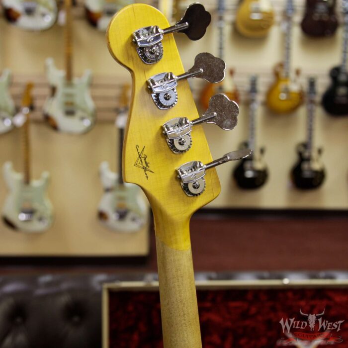 2018 NAMM Fender Custom Shop Postmodern Bass Precision Bass with Jazz Bass Neck Journeyman Relic Desert Tan - Image 9