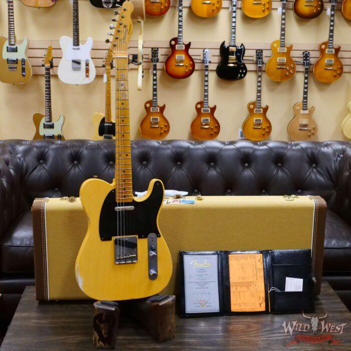 Fender Custom Shop Limited Edition 70th Anniversary Broadcaster (Telecaster) Relic Nocaster Blonde R102607 - Image 6