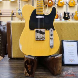Fender Custom Shop Limited Edition 70th Anniversary Broadcaster (Telecaster) Relic Nocaster Blonde R102607 - Image 8