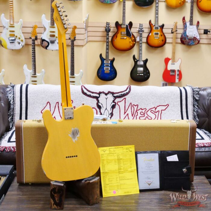 Fender Custom Shop Limited 70th Anniversary Broadcaster (Telecaster) Relic Nocaster Blonde R108801 - Image 9
