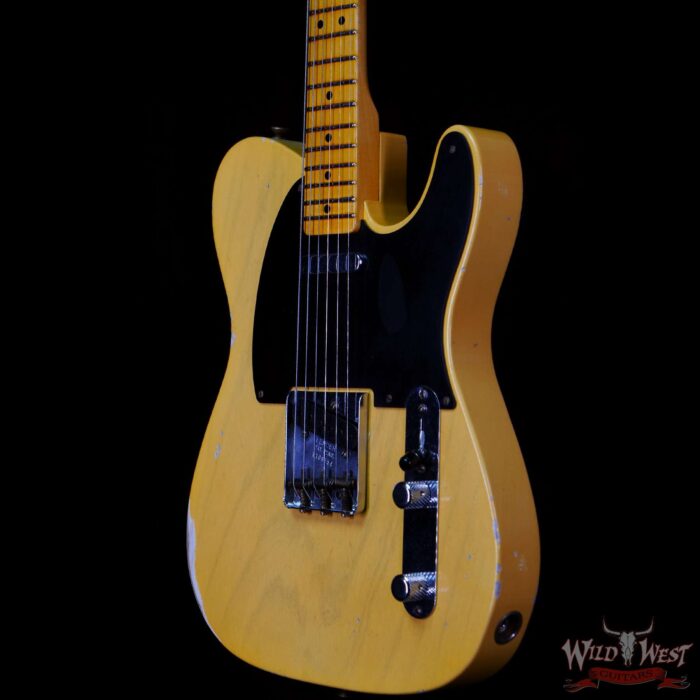 Fender Custom Shop Limited Edition 70th Anniversary Broadcaster (Telecaster) Relic Nocaster Blonde R108954 - Image 2