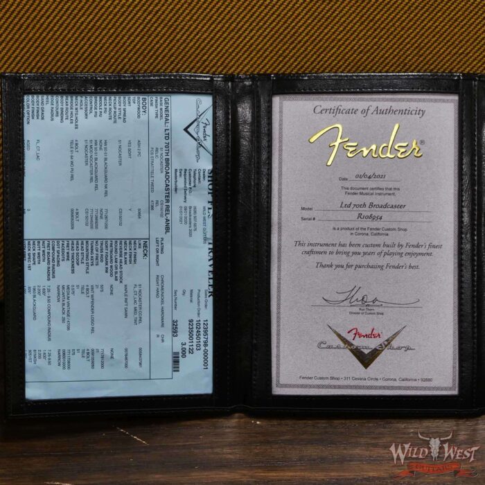 Fender Custom Shop Limited Edition 70th Anniversary Broadcaster (Telecaster) Relic Nocaster Blonde R108954 - Image 12
