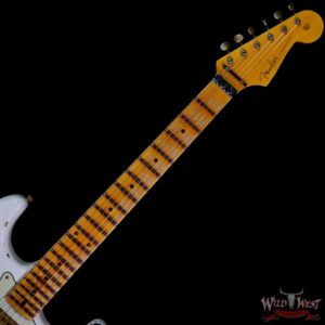 Fender Custom Shop Wild West White Lightning Stratocaster HSS Floyd Rose Maple Board 21 Frets Heavy Relic 2 Tone Sunburst - Image 4