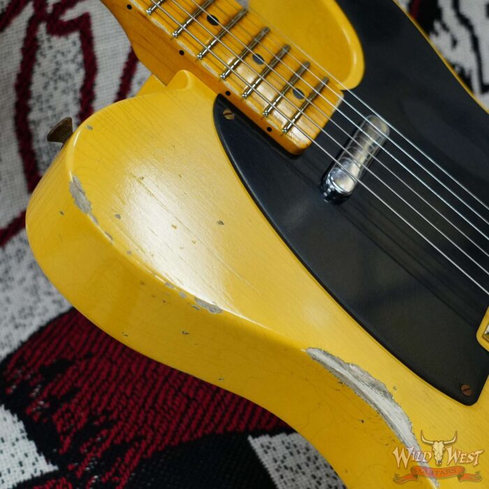 Fender Custom Shop Limited Edition 70th Anniversary Broadcaster (Telecaster) Relic Nocaster Blonde 7.50 LBS - Image 9
