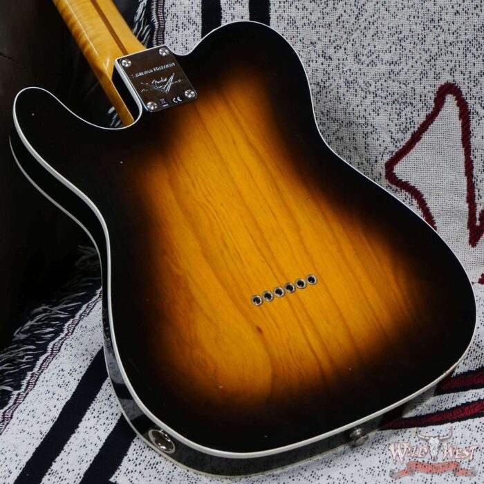 Fender Custom Shop Limited Edition ‘50s Telecaster Flame Maple Neck Hand-Wound Journeyman Relic 2 Tone Sunburst - Image 12