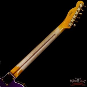 Fender Custom Shop 1950s Thinline Telecaster Heavy Relic Purple Metallic over Magenta Sparkle - Image 5