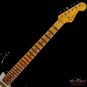 Fender Custom Shop Wild West Black Lightning 2.0 Stratocaster HSS Maple Board 22 Frets Heavy Relic Candy Apple Red - Image 4