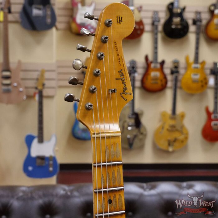 Fender Custom Shop Wild West Black Lightning 2.0 Stratocaster HSS Maple Board 22 Frets Heavy Relic Candy Apple Red - Image 7