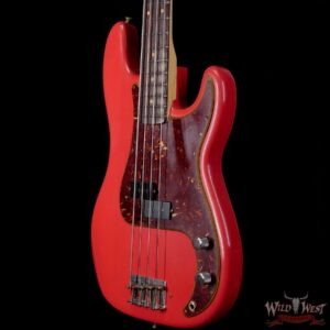 Fender Custom Shop Pino Palladino Signature Precision Bass P-Bass Rosewood Fingerboard Relic Fiesta Red over Desert Sand - Image 2