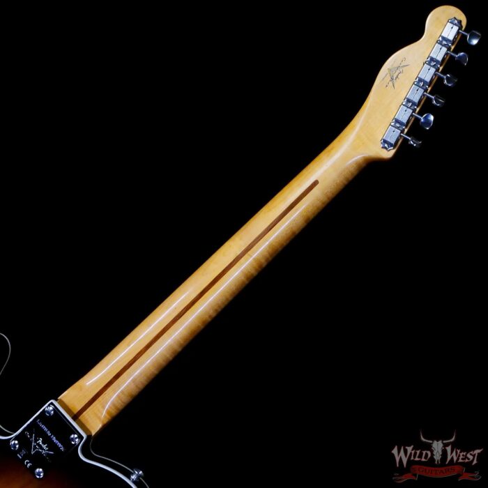 Fender Custom Shop Limited Edition 50’s Telecaster Flame Maple Neck Hand-Wound Journeyman Relic 2 Tone Sunburst - Image 5