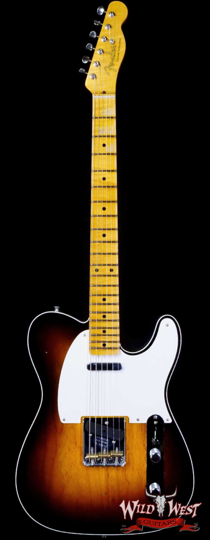 Fender Custom Shop Limited Edition 50’s Telecaster Flame Maple Neck Hand-Wound Journeyman Relic 2 Tone Sunburst - Image 1