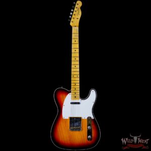 Fender Custom Shop Limited Edition 50s Twisted Telecaster Custom Flame Maple Neck Journeyman Relic Chocolate 3-Color Sunburst - Image 3