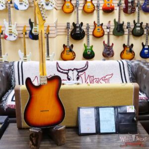 Fender Custom Shop Limited Edition 50s Twisted Telecaster Custom Flame Maple Neck Journeyman Relic Chocolate 3-Color Sunburst - Image 10