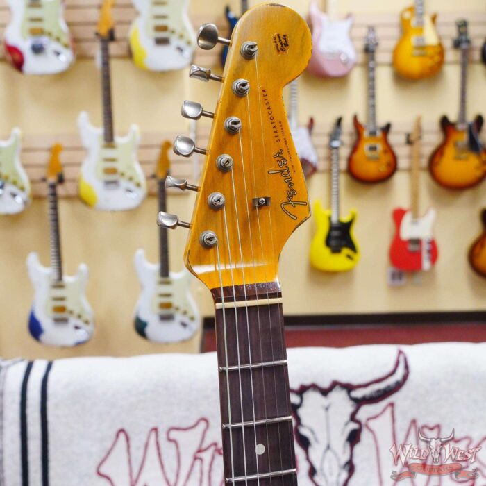 Fender Custom Shop Wild West Black Lightning 2.0 Stratocaster HSS Rosewood Board 22 Frets Heavy Relic 3 Tone Sunburst - Image 7
