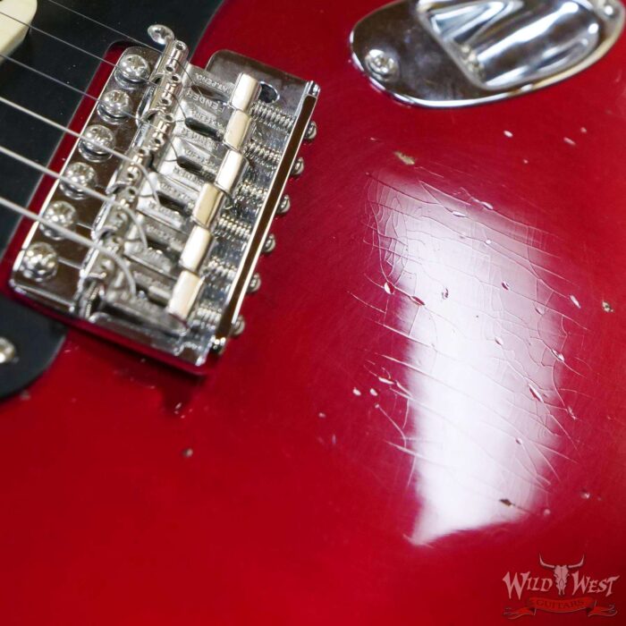 Fender Custom Shop 1959 Stratocaster Maple Neck Relic Candy Apple Red - Image 9