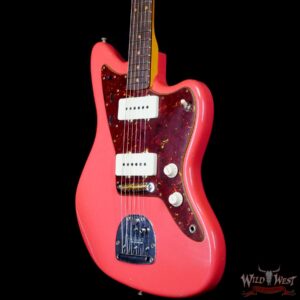 Fender Custom Shop Time Machine 1962 Jazzmaster Hand-Wound Journeyman Relic Super Faded Aged Fiesta Red - Image 2