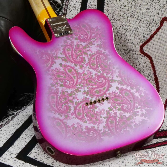 Fender Custom Shop Limited Edition 50’s Thinline Telecaster Relic Pink Paisley 6.20 LBS - Image 12
