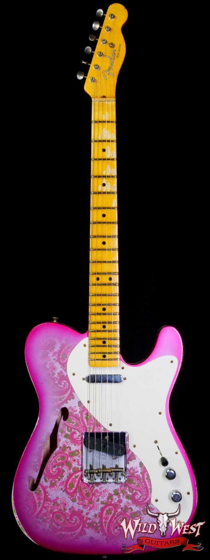 Fender Custom Shop Limited Edition 50’s Thinline Telecaster Relic Pink Paisley 6.20 LBS - Image 1