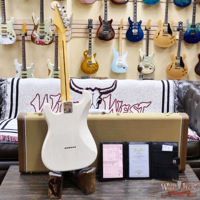 Fender Custom Shop Vintage Custom ‘55 1955 Hardtail Stratocaster Time Capsule Package Aged White Blonde 7.40 LBS - Image 9