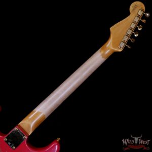 Fender Custom Shop Wild West Guitars 25th Anniversary 1960 Stratocaster Hardtail Madagascar Rosewood Fretboard Heavy Relic Fiesta Red 7.05 LBS - Image 5