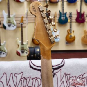 Fender Custom Shop Wild West Guitars 25th Anniversary 1960 Stratocaster Hardtail Madagascar Rosewood Fretboard Heavy Relic Fiesta Red 7.05 LBS - Image 11