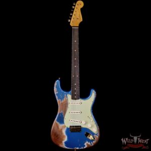Fender Custom Shop Wild West Guitars 25th Anniversary 1960 Stratocaster Hardtail Madagascar Rosewood Fretboard Heavy Relic Lake Placid Blue 7.15 LBS - Image 3