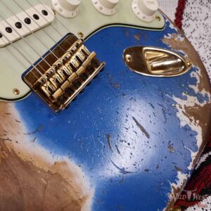 Fender Custom Shop Wild West Guitars 25th Anniversary 1960 Stratocaster Hardtail Madagascar Rosewood Fretboard Heavy Relic Lake Placid Blue 7.15 LBS - Image 10