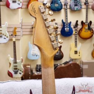Fender Custom Shop Wild West Guitars 25th Anniversary 1960 Stratocaster Hardtail Madagascar Rosewood Fretboard Heavy Relic Lake Placid Blue 7.15 LBS - Image 12