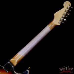 Fender Custom Shop Wild West Guitars 25th Anniversary 1960 Stratocaster Hardtail Madagascar Rosewood Fingerboard Heavy Relic 3 Tone Sunburst 7.10 LBS - Image 5